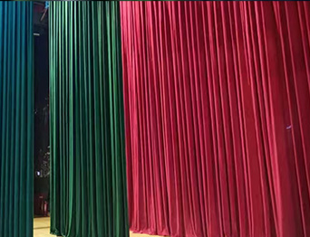 助力教育領域舞臺建設，推動校園文化發展！星海中學報告廳舞臺阻燃幕布建設項目